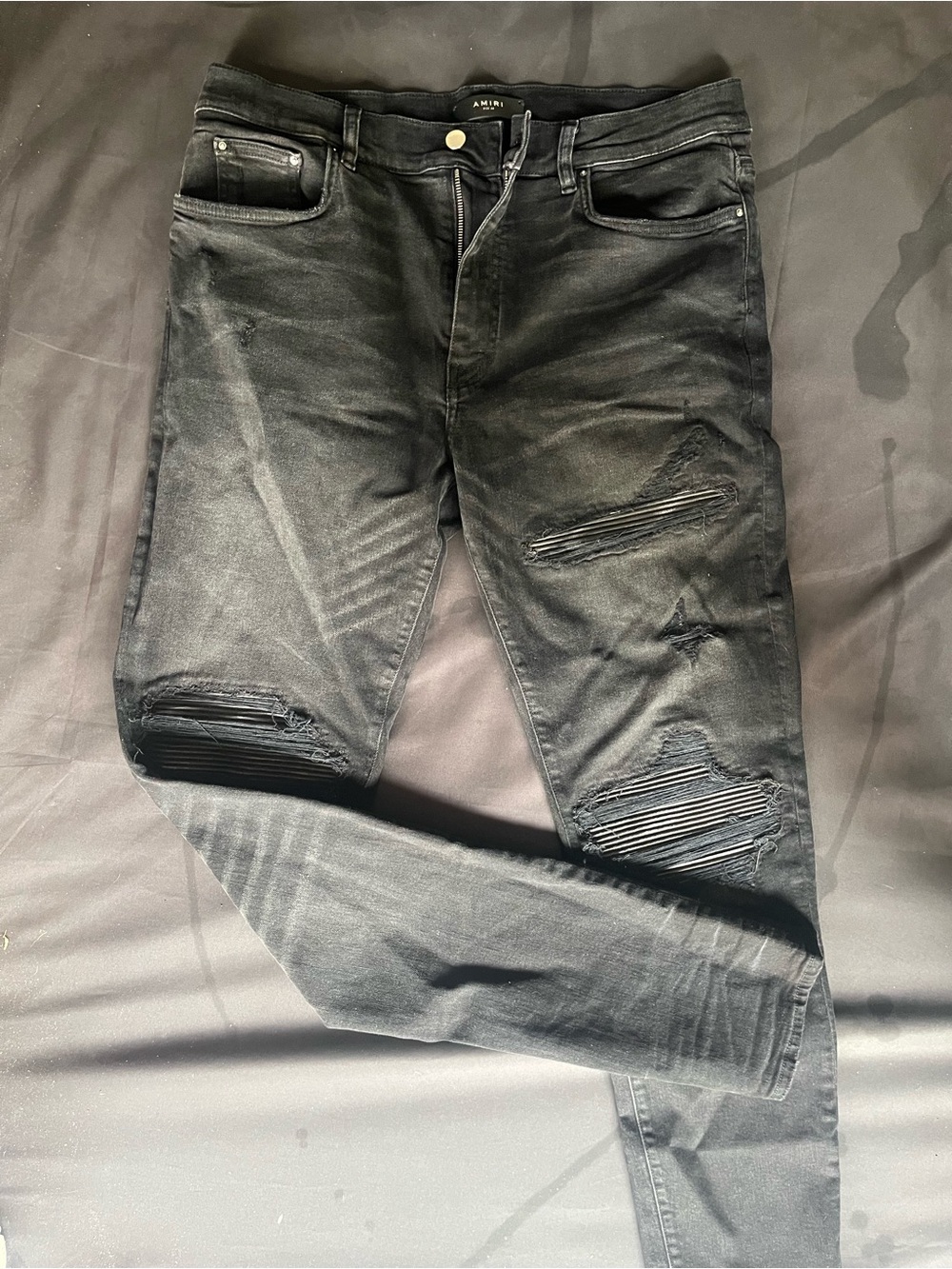 AMIRI Black Distressed Skinny Men’s Jeans